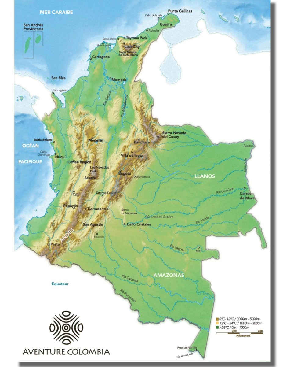 Geography of Colombia - Aventure Colombia